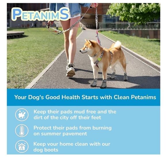 Doggie shoes sz 1 sz 3 please see pics for approximate sizing nib - Picture 2 of 10